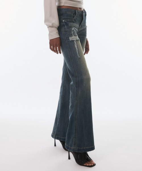 BLONDEY(ブロンディ)の「VINTAGE FADE STRAIGHT DENIM(デニムパンツ・レディース・ブルー・MEDIUM/SMALL)」の10枚目の写真