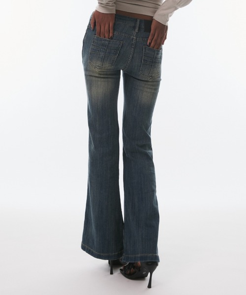BLONDEY(ブロンディ)の「VINTAGE FADE STRAIGHT DENIM(デニムパンツ・レディース・ブルー・MEDIUM/SMALL)」の12枚目の写真