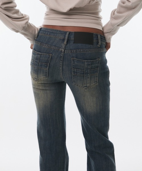 BLONDEY(ブロンディ)の「VINTAGE FADE STRAIGHT DENIM(デニムパンツ・レディース・ブルー・MEDIUM/SMALL)」の13枚目の写真