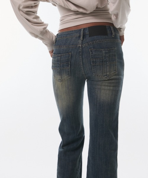BLONDEY(ブロンディ)の「VINTAGE FADE STRAIGHT DENIM(デニムパンツ・レディース・ブルー・MEDIUM/SMALL)」の14枚目の写真