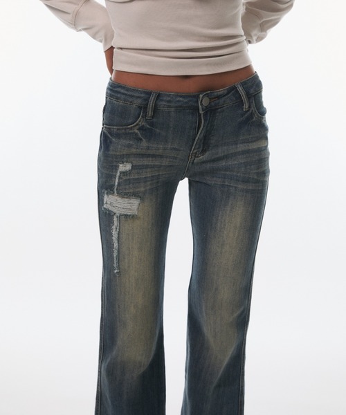 BLONDEY(ブロンディ)の「VINTAGE FADE STRAIGHT DENIM(デニムパンツ・レディース・ブルー・MEDIUM/SMALL)」の20枚目の写真