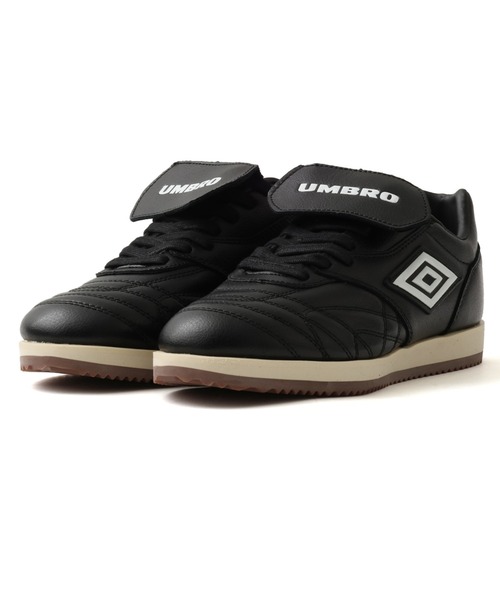 UMBRO(アンブロ)の「UMBRO CAMPIONATO LEATHER / アンブロ カンピオナート レザー(スニーカー・メンズ・ブラック・28.0cm/27.5cm/27.0cm/26.5cm/26.0cm/25.0cm)」の1枚目の写真
