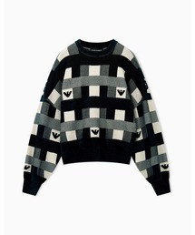 EMPORIO ARMANI | 【エンポリオ アルマーニ】インターシャ プルオーバー(ニット/セーター)