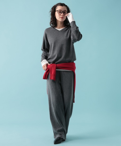 GEORGE'S(ジョージズ)の「【MULTI PALETTE】ニットパンツ(その他パンツ・レディース・ブルー/グレー/ブラウン/ブラック/ピンク・FREE)」の3枚目の写真
