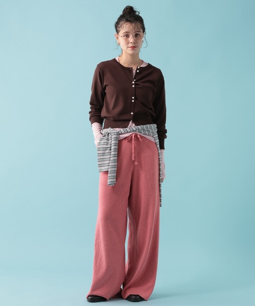 GEORGE'S(ジョージズ)の「【MULTI PALETTE】ニットパンツ(その他パンツ・レディース・ブルー/グレー/ブラウン/ブラック/ピンク・FREE)」の1枚目の写真