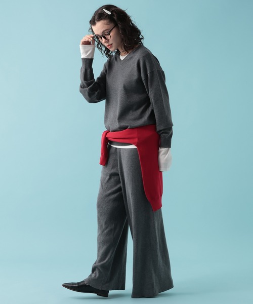 GEORGE'S(ジョージズ)の「【MULTI PALETTE】ニットパンツ(その他パンツ・レディース・ブルー/グレー/ブラウン/ブラック/ピンク・FREE)」の16枚目の写真