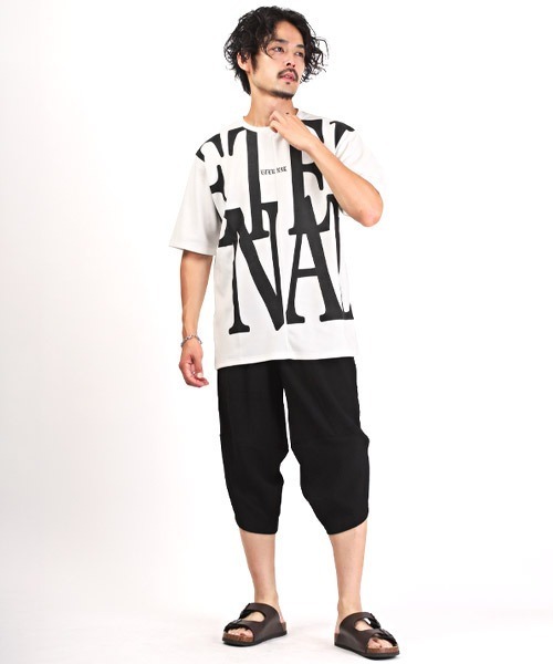 LUXSTYLE（ラグスタイル）の「ビッグロゴプリント半袖Tシャツ（Tシャツ/カットソー・メンズ・ホワイト・44）」の6枚目の写真