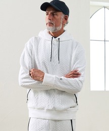 mpa4198- Cable Jacquard Hoodie パーカー(M26W-03)