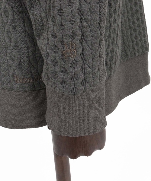 Maison code 13(メゾンコードサーティーン)の「mpa4198- Cable Jacquard Hoodie パーカー(M26W-03)(パーカー・メンズ・ホワイト/チャコール/ブラック・S/M/L)」の21枚目の写真