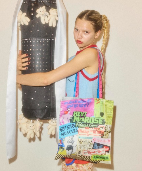 HEY!MrsROSE(ヘイミセスローズ)の「HEY! Mrs ROSE(ヘイ!ミセスローズ)Exercise Tote(トートバッグ・レディース・イエロー/ピンク・FREE)」の13枚目の写真