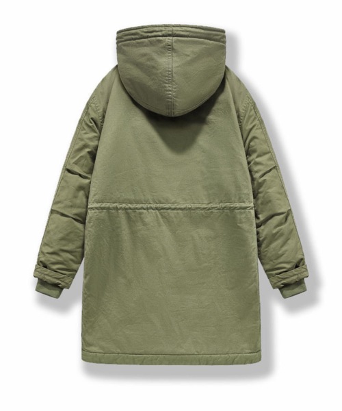 ampm(エーエムピーエム)の「M51モッズコート 裏ボア ボリュームフード ミリタリージャケット 冬服(モッズコート・メンズ・ベージュ/カーキ/ブラック・LARGE/MEDIUM/SMALL/X-LARGE)」の6枚目の写真