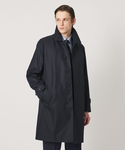 UNITED ARROWS(ユナイテッドアローズ)の「コットン/ポリエステル ギャバジン ステンカラーコート 撥水(ステンカラーコート・メンズ・ベージュ/ネイビー/オリーブ・XL/M/L/S)」の3枚目の写真