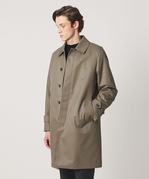 UNITED ARROWS(ユナイテッドアローズ)の「コットン/ポリエステル ギャバジン ステンカラーコート 撥水(ステンカラーコート・メンズ・ベージュ/ネイビー/オリーブ・XL/M/L/S)」の5枚目の写真