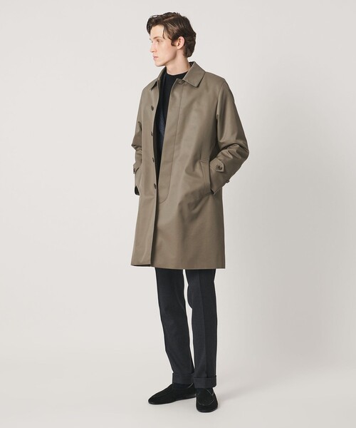 UNITED ARROWS(ユナイテッドアローズ)の「コットン/ポリエステル ギャバジン ステンカラーコート 撥水(ステンカラーコート・メンズ・ベージュ/ネイビー/オリーブ・XL/M/L/S)」の7枚目の写真