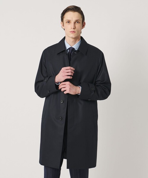 UNITED ARROWS(ユナイテッドアローズ)の「コットン/ポリエステル ギャバジン ステンカラーコート 撥水(ステンカラーコート・メンズ・ベージュ/ネイビー/オリーブ・XL/M/L/S)」の10枚目の写真