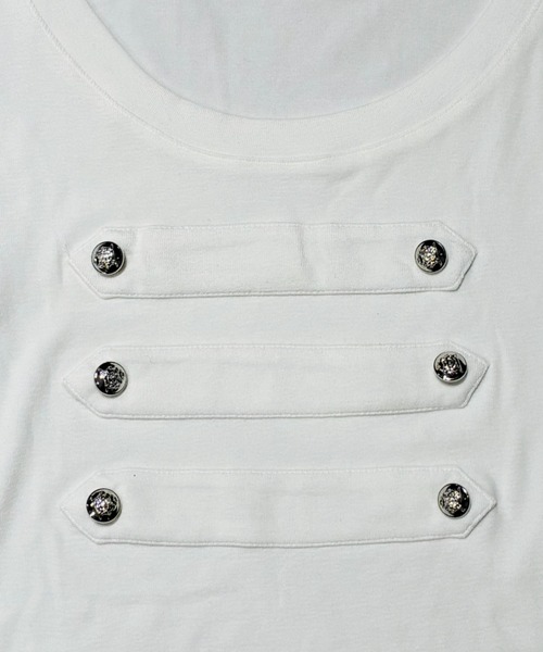 SHEPP(シープ)の「【26年秋冬新作】ナポレオンデザイン スリムフィットロンT(Tシャツ/カットソー・レディース・カーキ/ホワイト/ブラウン/ブラック・F)」の16枚目の写真