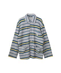 HYSTERIC GLAMOUR（ヒステリックグラマー）の「ボーダー裏毛 カバーオールジャケット（その他アウター）」