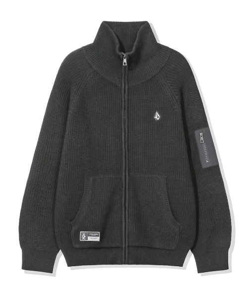 VOLCOM（ボルコム）の「ブリックラウンジニットジップアップ(チャコール)（カーディガン/ボレロ・レディース・その他・MEDIUM/SMALL/X-LARGE/LARGE）」の2枚目の写真