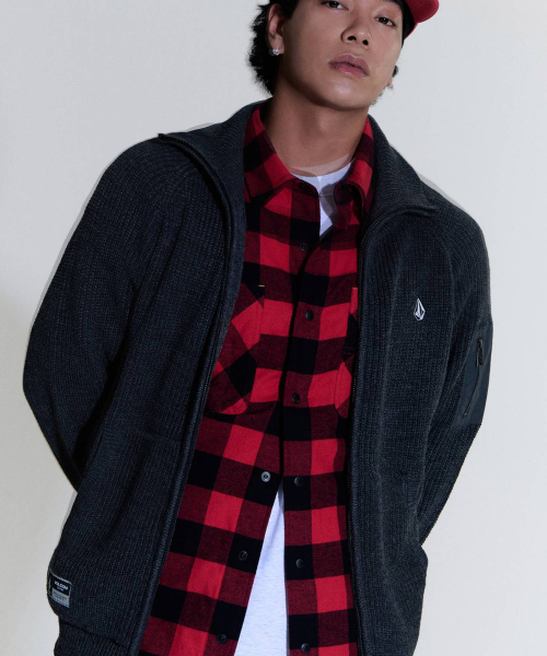 VOLCOM（ボルコム）の「ブリックラウンジニットジップアップ(チャコール)（カーディガン/ボレロ・レディース・その他・MEDIUM/SMALL/X-LARGE/LARGE）」の6枚目の写真