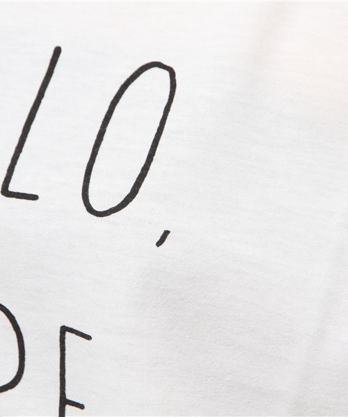 earth music&ecology（アースミュージックアンドエコロジー）の「手書き風ロゴプリントＴＥＥ（Tシャツ/カットソー・レディース・オフホワイト/ライトグリーン/ブラック/サックスブルー・SMALL/MEDIUM）」の13枚目の写真