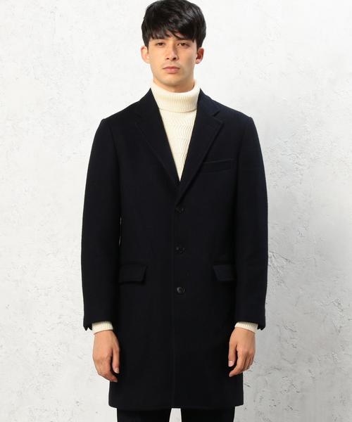 green label relaxing(グリーンレーベルリラクシング)の「KC VICT/LAMBS チェスターコート◆(チェスターコート・メンズ・ベージュ/ネイビー・X-SMALL/SMALL/MEDIUM/LARGE/X-LARGE/XX-LARGE)」の4枚目の写真