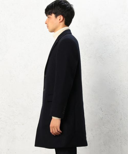 green label relaxing(グリーンレーベルリラクシング)の「KC VICT/LAMBS チェスターコート◆(チェスターコート・メンズ・ベージュ/ネイビー・X-SMALL/SMALL/MEDIUM/LARGE/X-LARGE/XX-LARGE)」の5枚目の写真