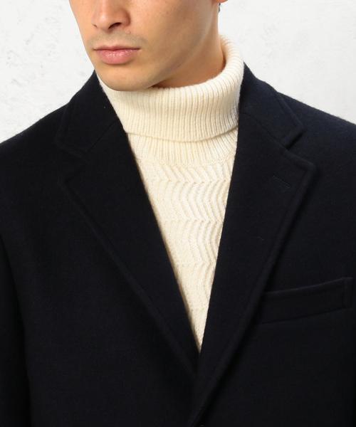 green label relaxing(グリーンレーベルリラクシング)の「KC VICT/LAMBS チェスターコート◆(チェスターコート・メンズ・ベージュ/ネイビー・X-SMALL/SMALL/MEDIUM/LARGE/X-LARGE/XX-LARGE)」の7枚目の写真