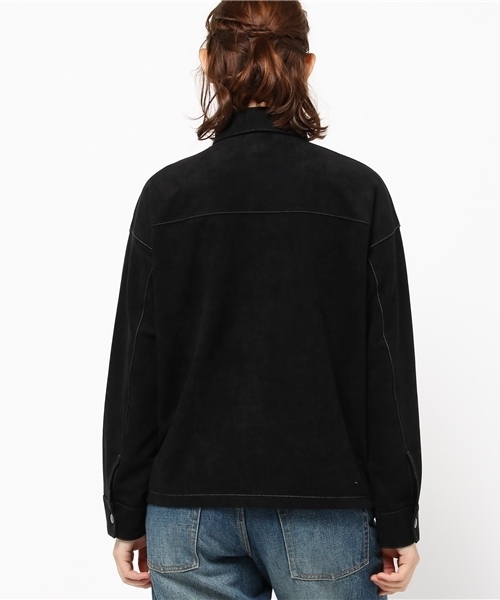 MOUSSY（マウジー）の「SUEDE LIKE SHIRTS JKF（シャツ/ブラウス・レディース・キャメル/ピンク/ブラック・FREE）」の11枚目の写真