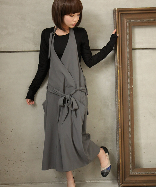 カシュクールサロペット サロペット オーバーオール