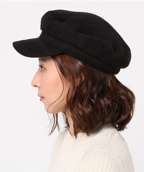 WEGO（ウィゴー）の「WEGO/マリンキャスケット（キャスケット・レディース・グレー/ブラック/カーキ・FREE）」の4枚目の写真