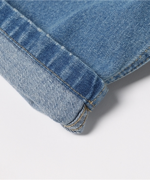 CUBE SUGAR（キューブシュガー）の「10.5ozデニム ダメージ加工イージーテーパードパンツ（デニムパンツ・レディース・ブルー/ネイビー・M/S）」の11枚目の写真