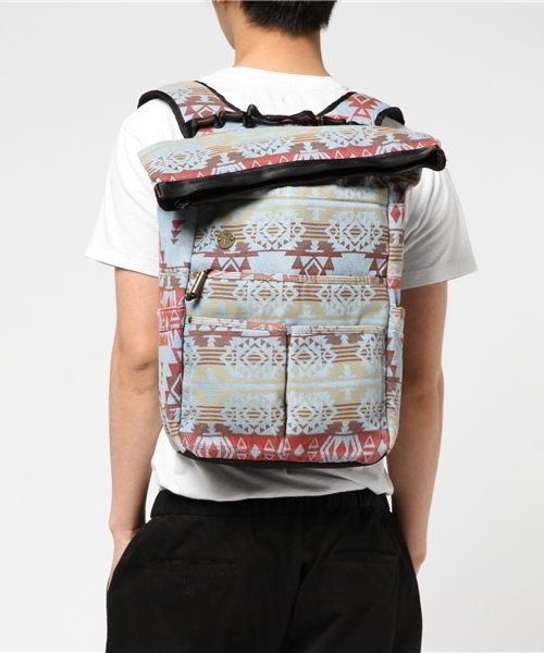 Focused Space(フォーカスドスペース)の「THE SOUTHWESTERN BACKPACK バックパック デイパック(バックパック/リュック・メンズ・ブルー系その他・ONE SIZE)」の4枚目の写真