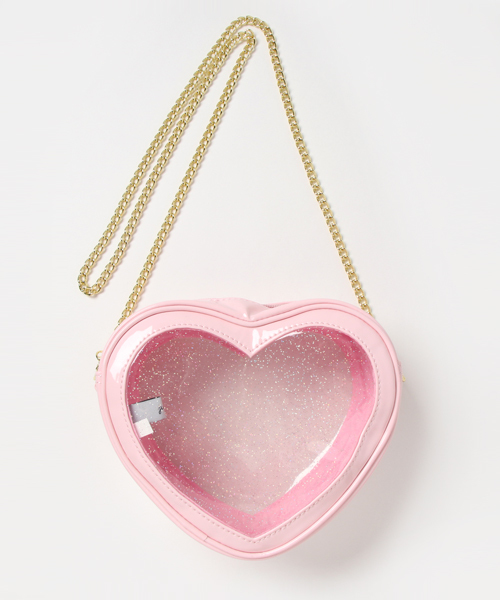 WEGO（ウィゴー）の「WEGO/ハート型ミニショルダーバッグ（ショルダーバッグ・レディース・シルバー/レッド/ピンク・FREE）」の5枚目の写真