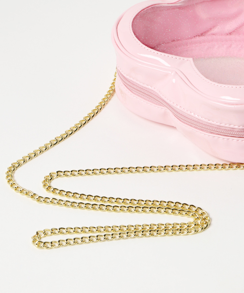 WEGO（ウィゴー）の「WEGO/ハート型ミニショルダーバッグ（ショルダーバッグ・レディース・シルバー/レッド/ピンク・FREE）」の6枚目の写真