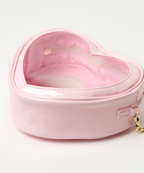 WEGO（ウィゴー）の「WEGO/ハート型ミニショルダーバッグ（ショルダーバッグ・レディース・シルバー/レッド/ピンク・FREE）」の7枚目の写真