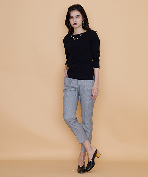 UNITED TOKYO(ユナイテッドトウキョウ)の「チェックワンタックパンツ(スラックス・レディース・マルチ/グレー・1/2)」の10枚目の写真