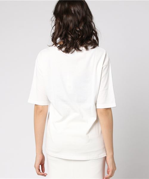 go slow caravan（ゴースローキャラバン）の「UNDER WRAPS/アンダーラップス　ポケットTEE（Tシャツ/カットソー・レディース・ホワイト/カーキ・MEDIUM/LARGE）」の7枚目の写真