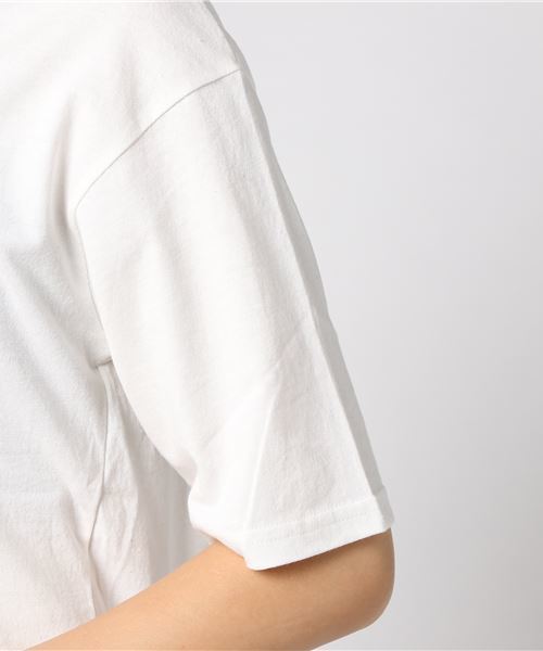 go slow caravan（ゴースローキャラバン）の「UNDER WRAPS/アンダーラップス　ポケットTEE（Tシャツ/カットソー・レディース・ホワイト/カーキ・MEDIUM/LARGE）」の4枚目の写真