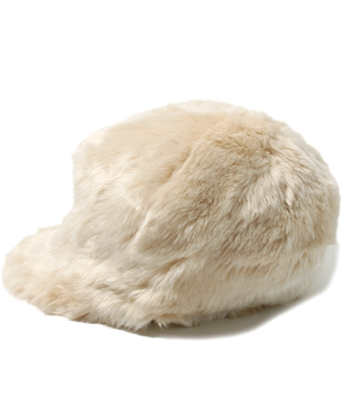Another Edition（アナザーエディション）の「AE FAKE FUR CAP（キャップ・レディース・ベージュ/その他1・フリー）」の3枚目の写真