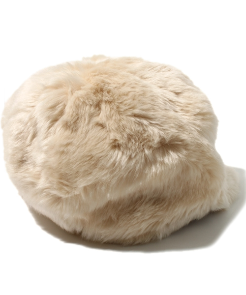 Another Edition（アナザーエディション）の「AE FAKE FUR CAP（キャップ・レディース・ベージュ/その他1・フリー）」の4枚目の写真
