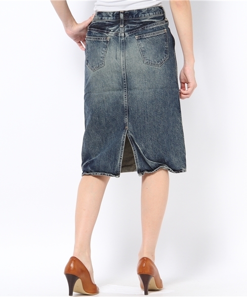 allureville（アルアバイル）の「D．M．G． （ドミンゴ）　デニムスカート（デニムスカート・レディース・インディゴブルー・SMALL/MEDIUM）」の4枚目の写真