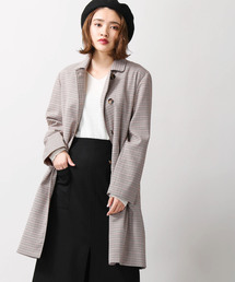 WEGO | WEGO/チェックステンカラーコート(ステンカラーコート)