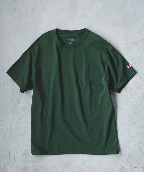 Champion(チャンピオン)の「Champion Authentic ビッグシルエットカットソー/チャンピオン(Tシャツ/カットソー)」|ダークグリーン
