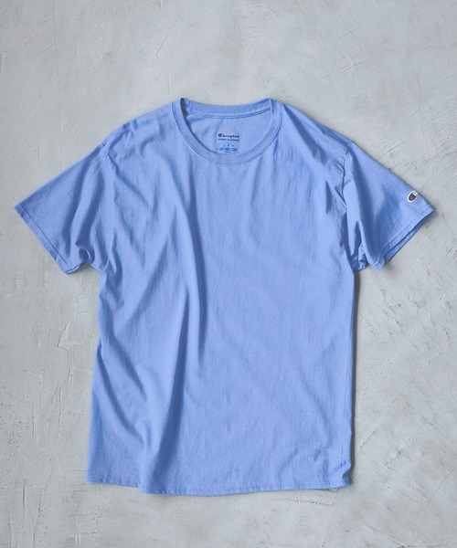 Champion（チャンピオン）の「Champion Authentic T-SHIRTS/ チャンピオン コットン Tシャツ(1/2スリーブ)（Tシャツ/カットソー・メンズ・ブラック/グレー/ヘザーチャコール/ダークグリーン/ホワイト/ネイビー/ワイン/ロイヤルブルー/パープル/レッド/オレンジ/アッシュ/ライトブルー・L/XL/XXL/M/S）」の7枚目の写真