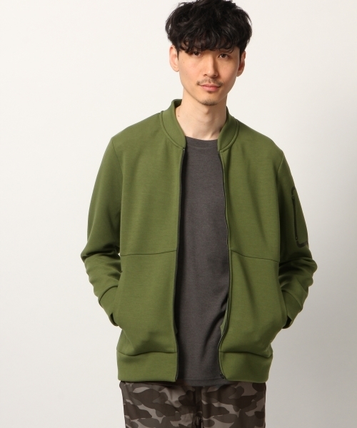 GLOBAL WORK（グローバルワーク）の「【ACTIVE】スウェットブルゾン Men/777617（ブルゾン・メンズ・ブラック/グレー/ライトグリーン・MEDIUM/LARGE）」の3枚目の写真