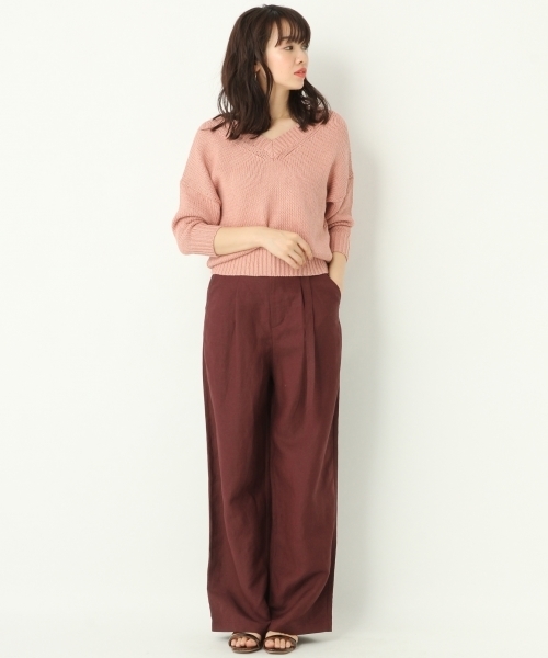 A part by（アパートバイ）の「RLウエストベルトワイドパンツ 786899（その他パンツ・レディース・ホワイト系その他/ブラウン/ライトベージュ/ネイビー・MEDIUM/LARGE）」の8枚目の写真