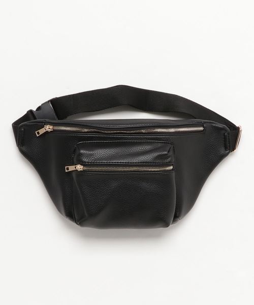 PASSE-DIX（パスディス）の「PASSE-DIX/パスディス　前ポケットFLウエストポーチ（ボディバッグ/ウエストポーチ・レディース・ブラック/シルバー/ブラック系その他・FREE）」の7枚目の写真