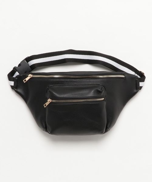 PASSE-DIX（パスディス）の「PASSE-DIX/パスディス　前ポケットFLウエストポーチ（ボディバッグ/ウエストポーチ・レディース・ブラック/シルバー/ブラック系その他・FREE）」の8枚目の写真