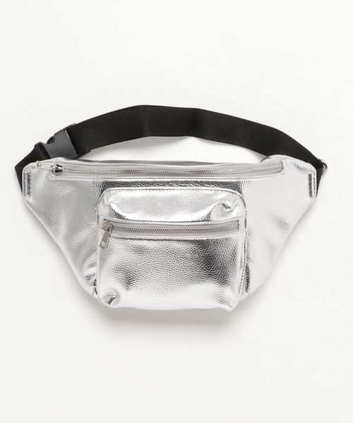 PASSE-DIX（パスディス）の「PASSE-DIX/パスディス　前ポケットFLウエストポーチ（ボディバッグ/ウエストポーチ・レディース・ブラック/シルバー/ブラック系その他・FREE）」の9枚目の写真