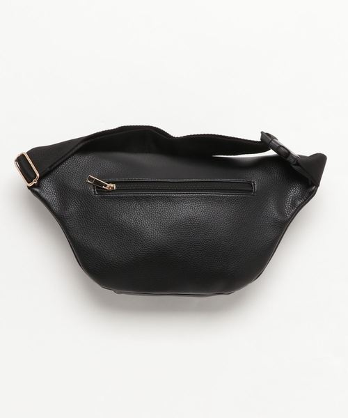 PASSE-DIX（パスディス）の「PASSE-DIX/パスディス　前ポケットFLウエストポーチ（ボディバッグ/ウエストポーチ・レディース・ブラック/シルバー/ブラック系その他・FREE）」の4枚目の写真